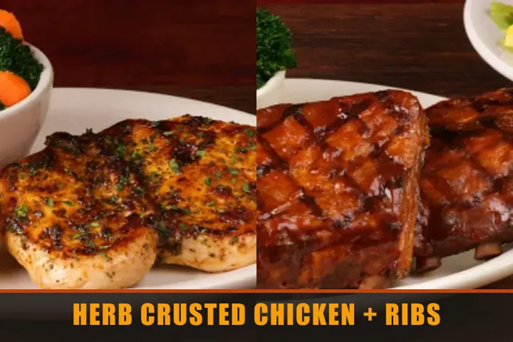 Texas Roadhouse Herb Crusted Chicken & Ribs with price