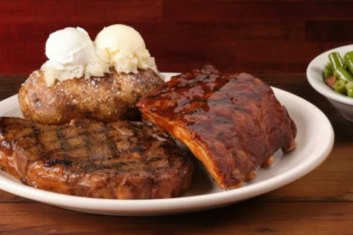 Texas Roadhouse Ribeye 12oz & Ribs with price