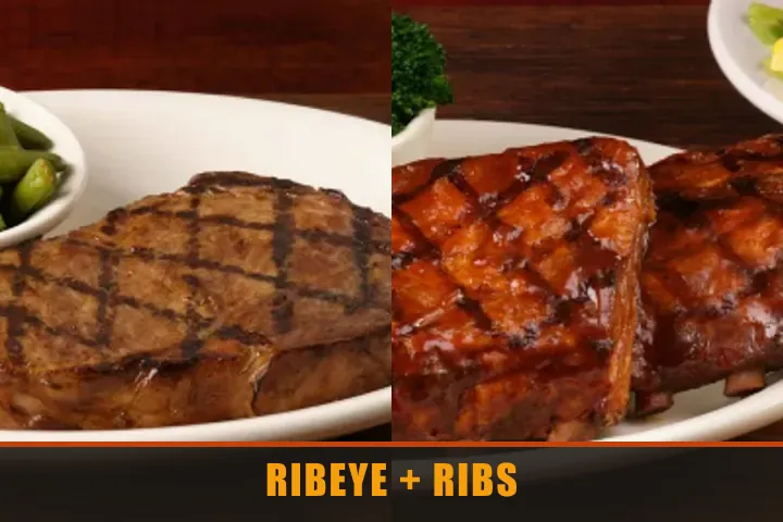 Texas Roadhouse Ribeye & Ribs with price