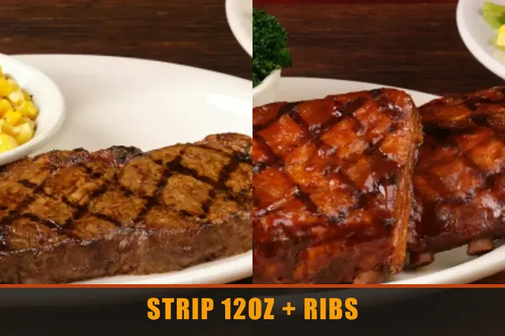 Texas Roadhouse Strip 12oz & Ribs with price